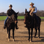 jerry and student mounted on horse