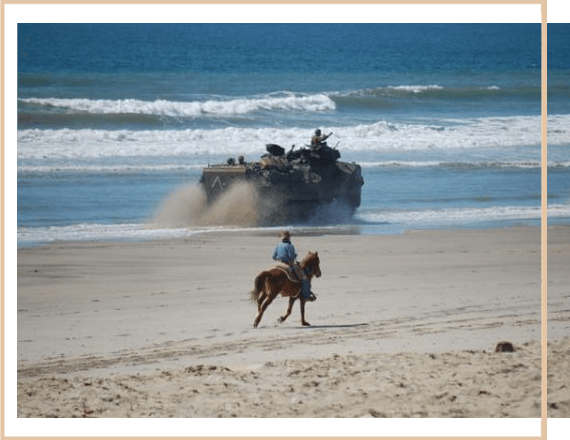 man riding horse on beach